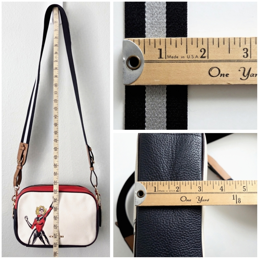 Coach × Marvel Jes Crossbody / Shoulder Bag With Hang Tag, Excellent Condition - Picture 10 of 16